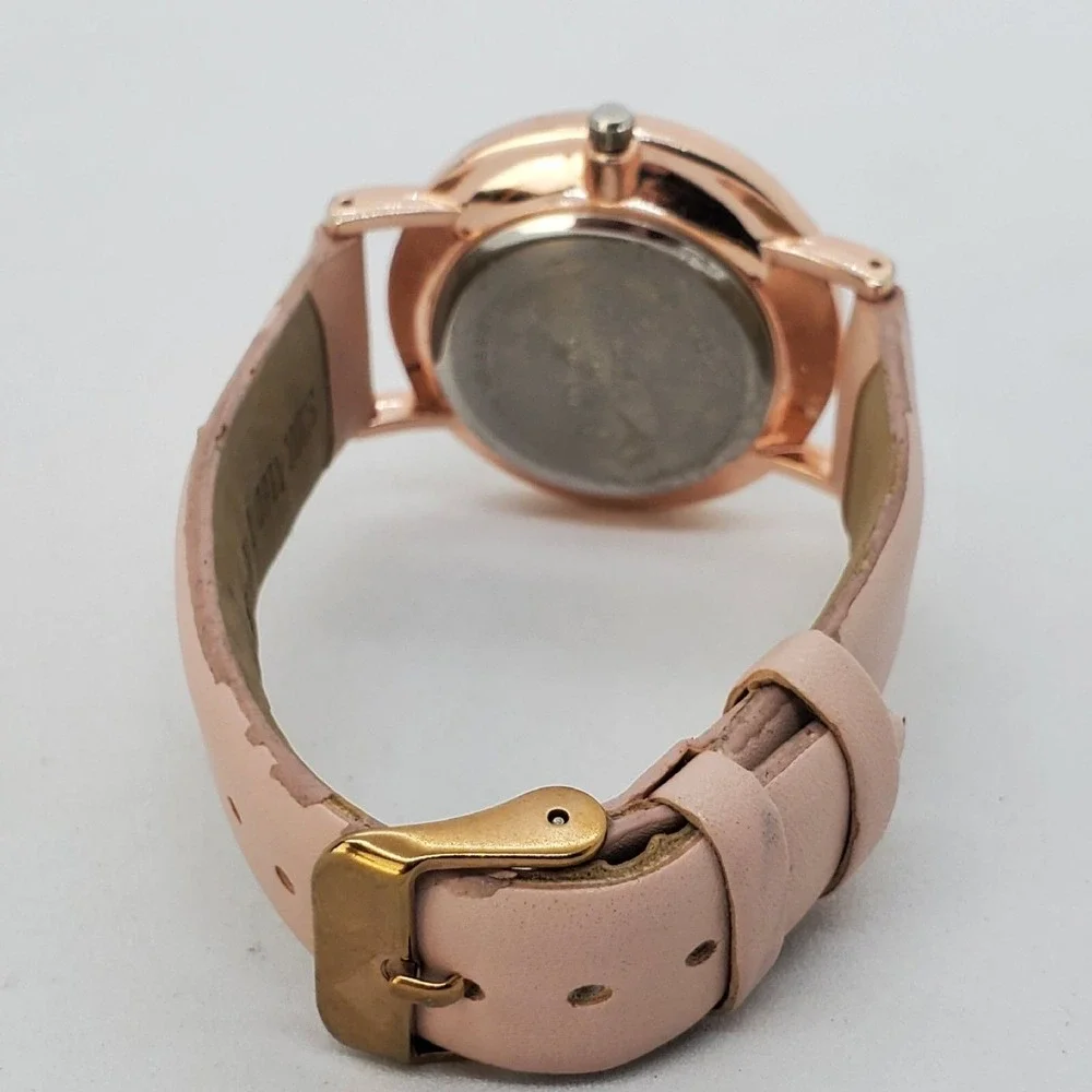 Women's‎ Watch 36MM White Dial Light Pink Bands New Battery